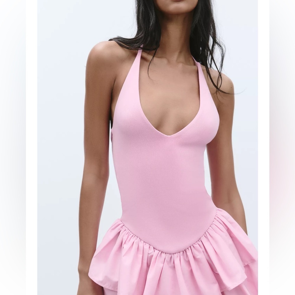 Zara Combination Halter Dress - Picture 7 of 10